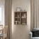 Rabberry with four open cells "Fors 4", square, vestiburat, color of oak white