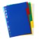 Set of dividers of sheets A5 Office 2000, 5 sheets without indexation, color, plastic 120 μm