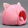 Animal house "cat" 36x35 cm, pink