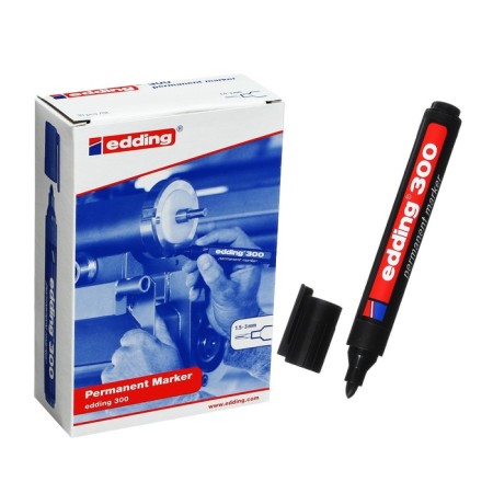 Permanent marker Edding E -300/1 (undersigned), 1.5 - 3.0 mm, black
