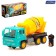 Radio -controlled “concrete mixer” truck, works on batteries, turquoise color