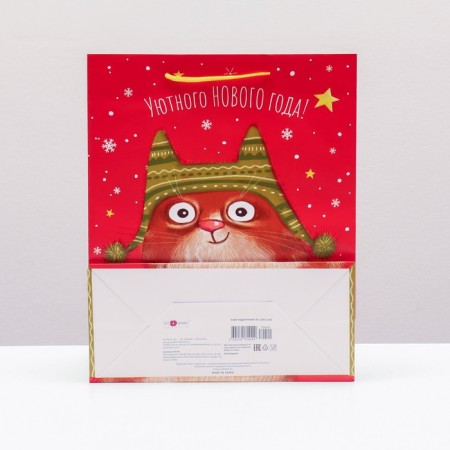 Gift package "Red cat", 26 x 32 x 12 cm-1