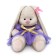 Soft toy "Bunny mi in a dress with a gold bow", 23 cm