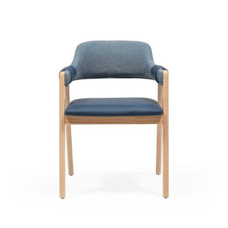The dining room Combo, the frame of the beech, fabric polyester, the color of Pacific Ocean Blue-3