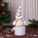 Soft toy "Santa Claus in a striped cap, with a strap" 14x43 cm, gold