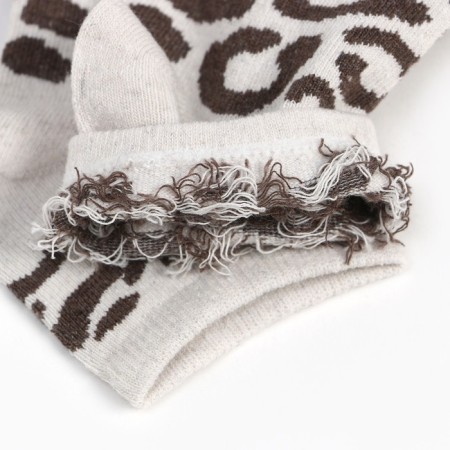 Women's socks, beige/brown color, size 23-3