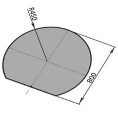 The sheet is tributary, round, antique bronze, steel 1.2 mm, 90 x 80 cm-1