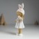 Polystone souvenir "Girl in a hat with ears, with a lamb" MIX 8x6x22 cm