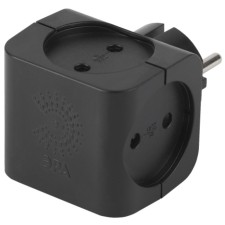 SP-4-B Electric ERA Roset for 4 sockets without grounding 16a black