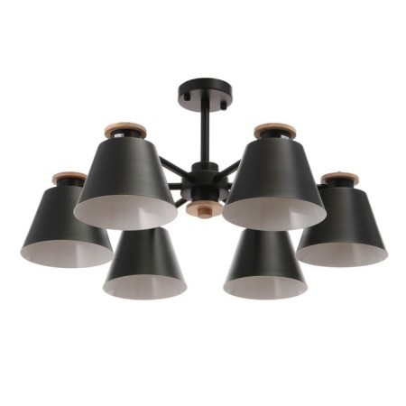 Chandelier 1064/6BK E27 60W Black 75x75x50 cm Bayerlux