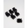 Clamping set d/curlers (nab 6pcs price for nab) plastic black bag QF