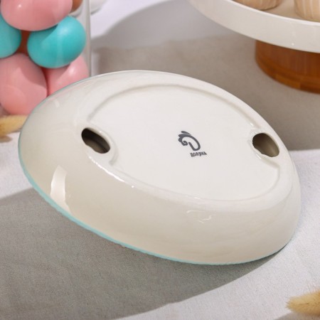 Top for eggs “Bunny”, 25 × 18 × 9 cm, blue color-3