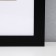 Photo frame MDF "Ellis" 60x90 cm with a paspartu, black (plastic screen)