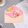 Money envelope "On Birthday!" Cutting, embossing, beige background, 9.3x19 cm