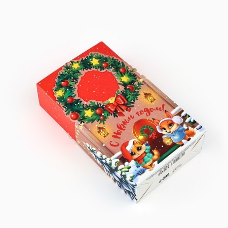Box the team "New Year's House" 12.3 x 21 x 5.3 cm, New Year-5
