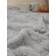 Buenas noches blanket, size 220x240 cm, gray color