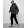 Sports male jacket, size 48, dark blue color