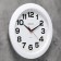 Wall clock, series: classic, discrete move, d-29 cm, white dial