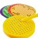 Tablet training “Magnetic drawing: Leo and Tig”, 120 holes, yellow color