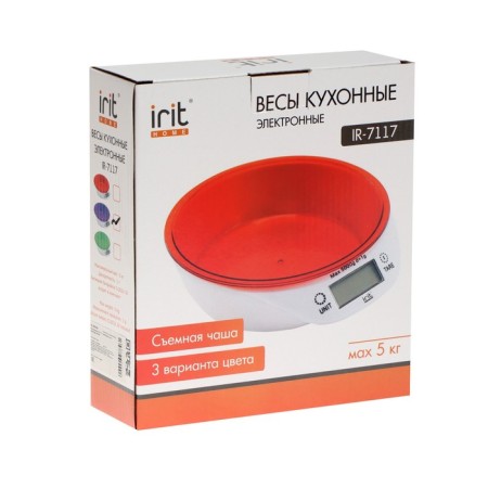 Kitchen Libra IRIT IR-7117, electronic, up to 5 kg, purple-7