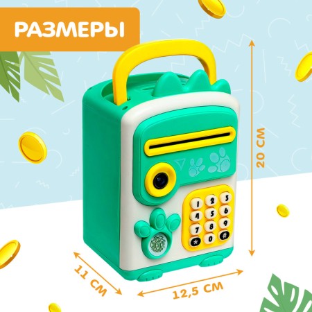 Toy "Dino-sef", sound, green color-6