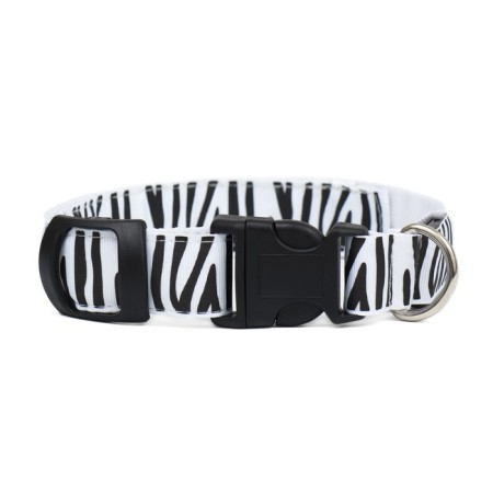 Collar with backlighting zebra 3 glow mode size XL, Osh 60-70 x 2.5 cm white-5