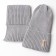 Kit for children (hat, snood) minku rp 50-52, gray color