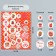 Decor for creativity cardboard "Chips and buttons. Red" 24 pcs 13x16.5cm