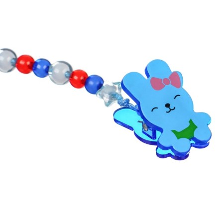 Holder for the nipple - dummy "bunny", blue color-3