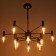 Jilian chandelier 12xg9 black and gold 66x66x65 cm