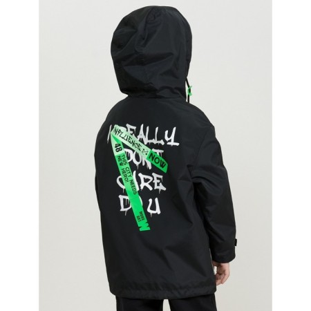 Windbreaker for boys, height 110 cm, dark gray color-4