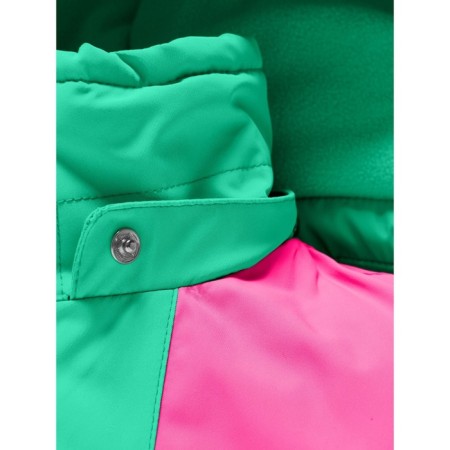 Ski costume for a girl, height 128 cm, green color-7