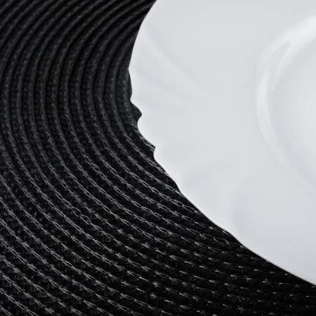 Plate flat Cadix, d = 25 cm, white color-1