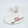 Gift set "I love you and coffee": a mug of 200 ml, a saucer, a spoon