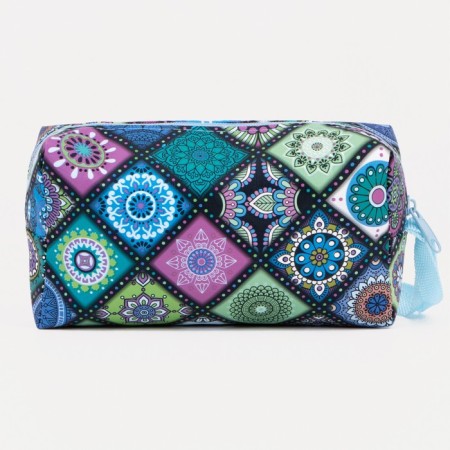 Cosmetic bag with lightning, blue/multi -colored color-1