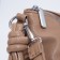 Cross-Bodi Bag on a zipper, beige color