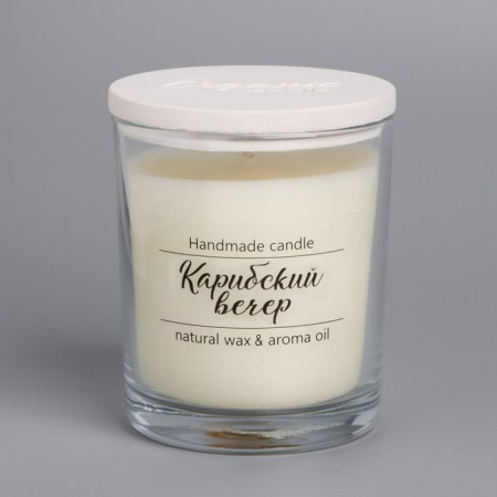 Candle in a glass flavored "Caribbean evening", 7x7 cm, 27 hours-3