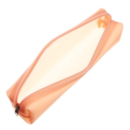 School “Cat” pencil case, on lightning, silicone, beige-3