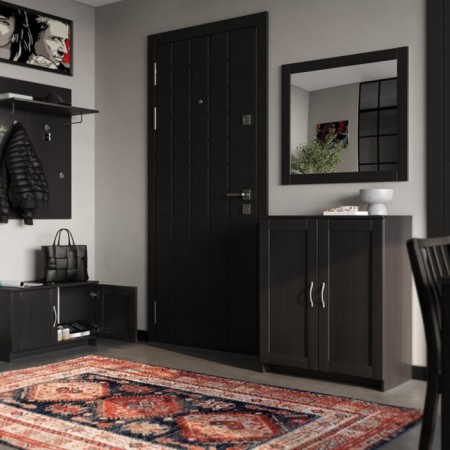 2-door cabinet low, Sirius, 782 × 412 × 471 mm, color Venge-3