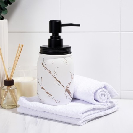 Liquid soap dispenser "Zeus", 500 ml, white color-6