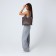 Love bag with lightning, brown color