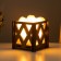 Salt lamp with Dimmer "Basket. Romb" Small 1.4 kg, 15W, 15x12x12 cm