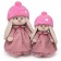 Soft toy "Bunny mi in a dress and a fur hat", 25 cm