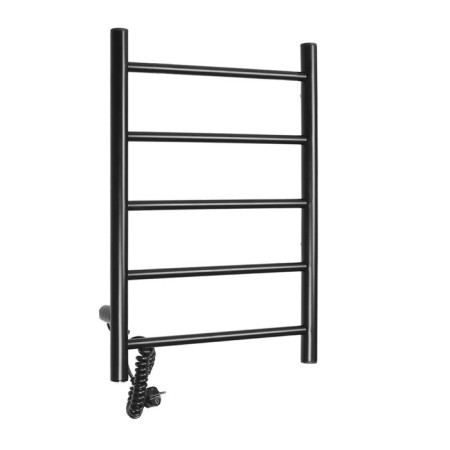 Electric towel Domoterm 109-5, 500x710 mm, left, black matte