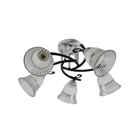 Lamp Ceiling Economic light 12259/5MR+CR+BK WT+CL, 5x60W, E27, 28x58x58 cm, white color