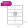 A4 labels are self -adhesive 50 sheets, 80 g/m, on a sheet 10 labels, size: 96 x 56 mm, matte, white