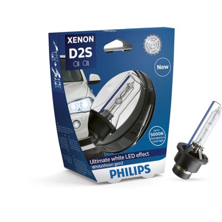 Xenon lamp Philips White Vision Gen2, D2S P32D-2, 12 V, 35 W, 85122WHV2S1-1
