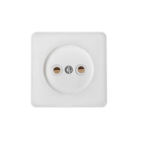 Rosette "Elect" RS 16-016, 16 A, 250 V, single, open, without salary, white-2