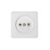 Rosette "Elect" RS 16-016, 16 A, 250 V, single, open, without salary, white
