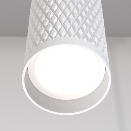Suspended Technical P038PL-01W, 1xGU10, 10W, 6.5x6.5x30 cm, white color-1